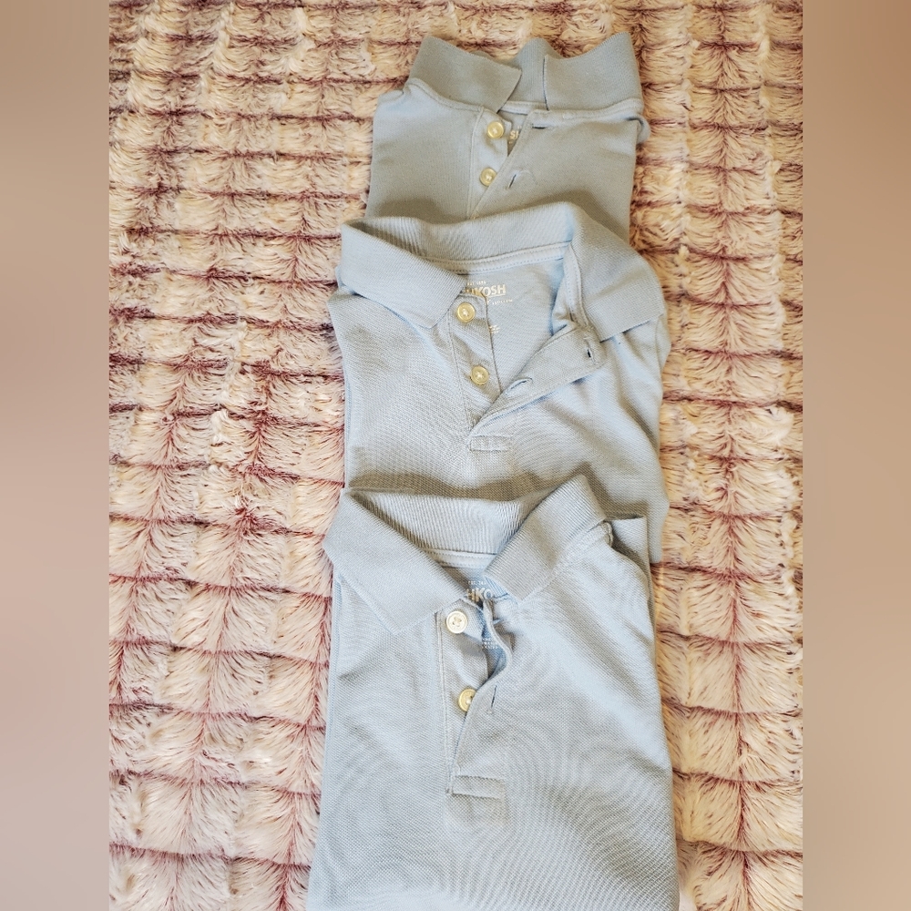 Set of 3 Baby blue polo shirt